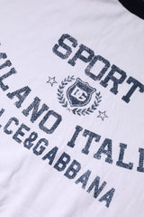 Dolce & Gabbana White DG Logo Print Short Sleeve T-shirt