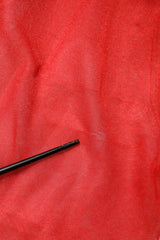 Dolce & Gabbana Red Tulle Turtleneck Long Sleeve Blouse Top