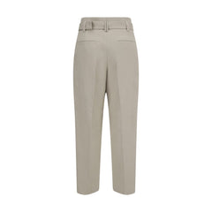 Brunello Cucinelli Cream Cotton Casual Pants