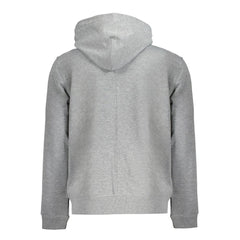 Calvin Klein Gray Recycled Polyester Men Hoodie