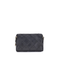 Tory Burch Black Calf Leather Bos Taurus Shoulder Bag