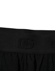 Dolce & Gabbana Black Cotton Stretch Regular Boxer Underwear