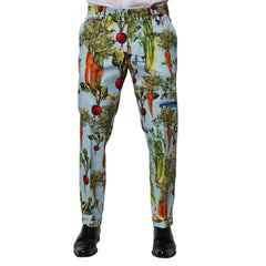 Dolce & Gabbana Multicolor Cotton Tapered Men Pants