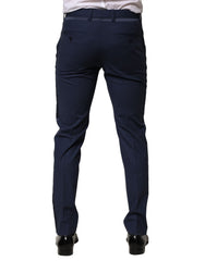 Dolce & Gabbana Dark Blue Wool Dress Formal Pants