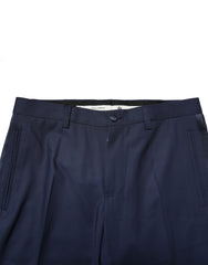Dolce & Gabbana Dark Blue Wool Dress Formal Pants