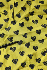 Dolce & Gabbana Yellow Heart Short Sleeves Men Casual Shirt