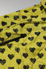 Dolce & Gabbana Yellow Heart Short Sleeves Men Casual Shirt