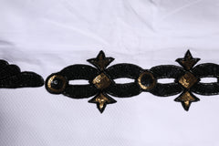 Dolce & Gabbana White GOLD Embellished Formal Men Dress Shirt