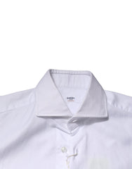 Barba Napoli White Long Sleeves Collared Dress Formal Shirt