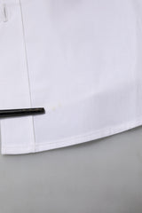 Dolce & Gabbana White Cotton Long Sleeves Dress Formal Shirt