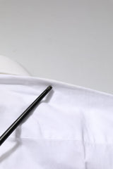 Dolce & Gabbana White GOLD Long Sleeves Dress Formal Shirt