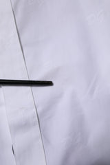 Dolce & Gabbana White GOLD Long Sleeves Dress Formal Shirt