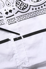 Dolce & Gabbana White MARTINI Bandana Print Formal Shirt