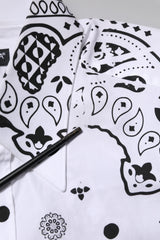 Dolce & Gabbana White MARTINI Bandana Print Formal Shirt