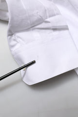 Dolce & Gabbana White GOLD Bib Poplin Dress Men Formal Shirt