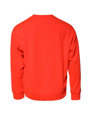Dolce & Gabbana Orange Polyester DG Logo Sweatshirt Sweater