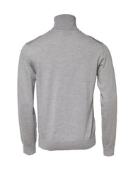 Dolce & Gabbana Gray Long Sleeve Turtleneck Pullover Sweater