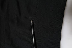 Dolce & Gabbana Black Long Sleeve Crew Neck Pullover Sweater