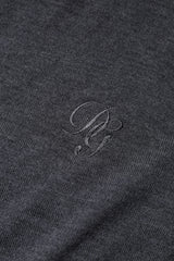 Dolce & Gabbana Dark Gray Wool Crew Neck Sweatshirt Sweater