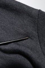 Dolce & Gabbana Dark Gray Wool Crew Neck Sweatshirt Sweater