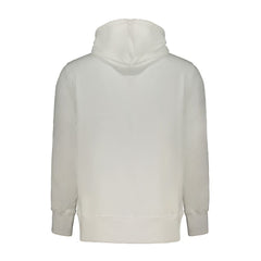 Calvin Klein White Cotton Men Sweater with Hood