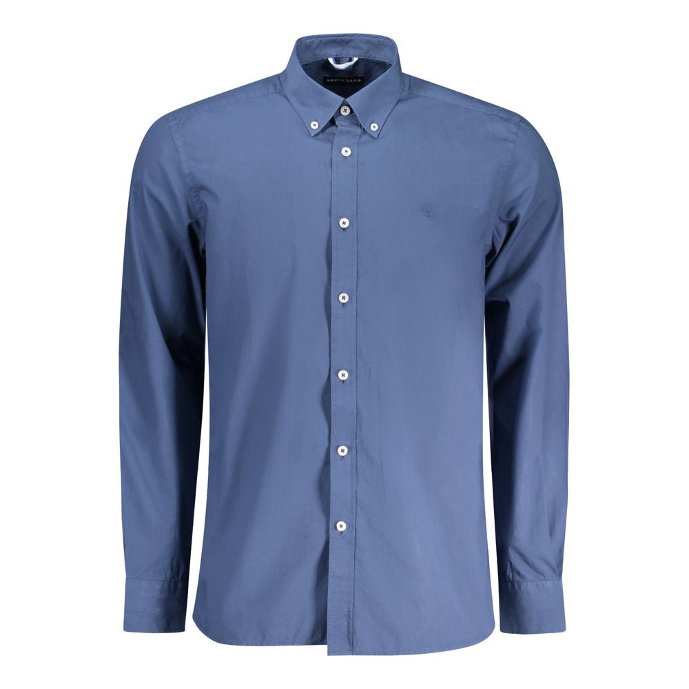 North Sails Blue Cotton Men Shirt