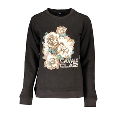 Cavalli Class Black Cotton Women Sweater
