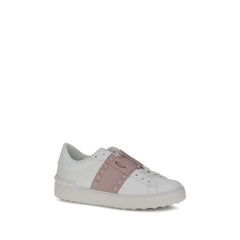 Valentino Garavani White Calf Leather Bos Taurus Low Top Sneakers