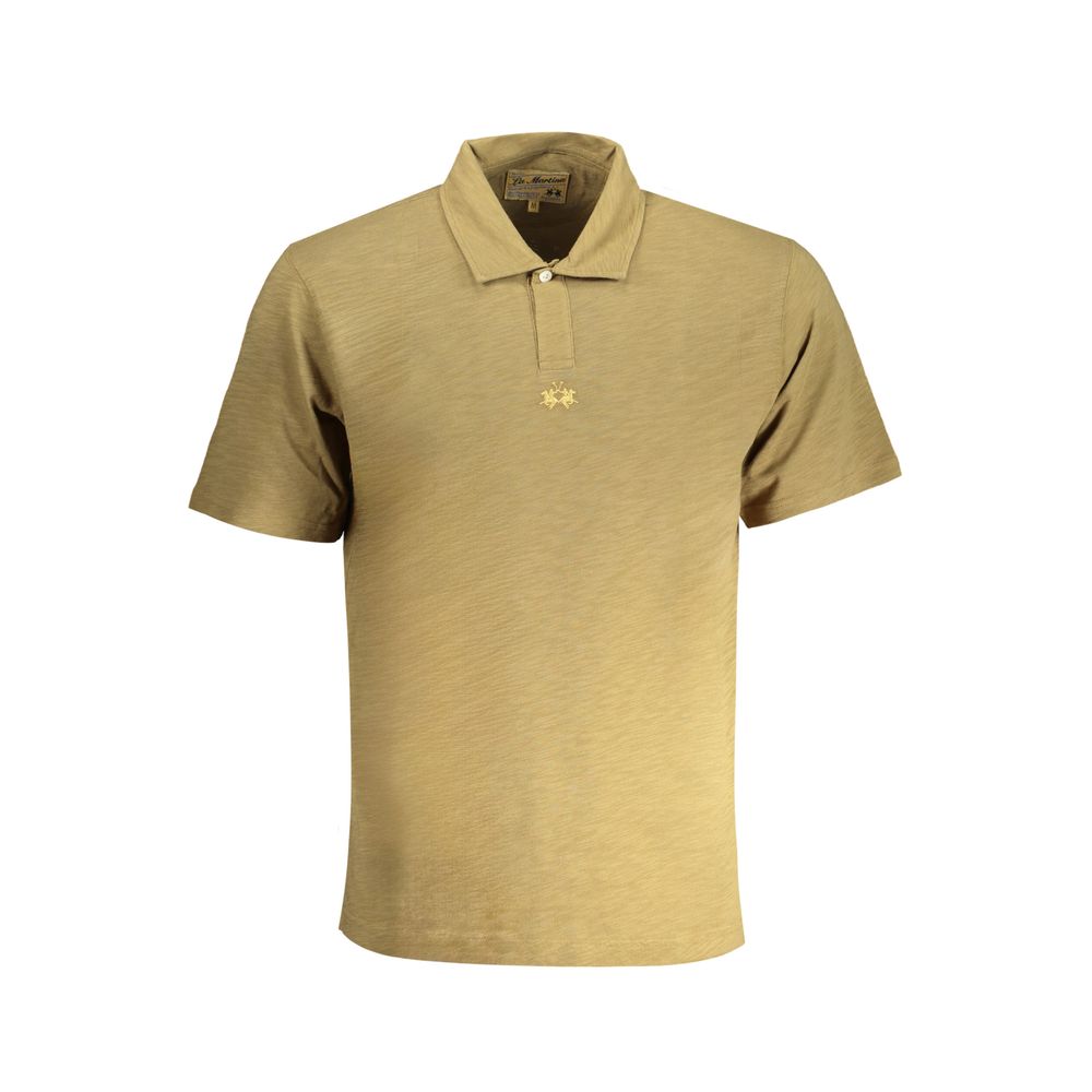 La Martina Arancione Cotton Men Polo