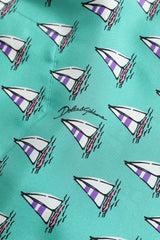 Dolce & Gabbana Green Printed Short Sleeves Casual Shirt