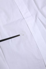 Dolce & Gabbana White Cotton GOLD Long Sleeves Formal Shirt