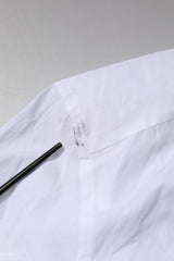 Dolce & Gabbana White Cotton GOLD Long Sleeves Formal Shirt