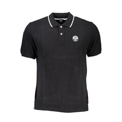 North Sails Black Cotton Men Polo
