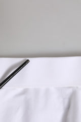 Dolce & Gabbana White GOLD Long Sleeve Dress Men Formal Shirt