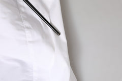 Dolce & Gabbana White GOLD Long Sleeve Dress Formal Shirt