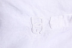 Dolce & Gabbana White Linen Long Sleeves Casual Men Shirt