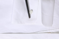 Dolce & Gabbana White GOLD Cotton Men Dress Formal Shirt