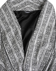 Dolce & Gabbana Multicolor Floral Robe Coat Wrap Jacket