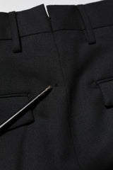 PT Torino Black Solid Formal Tapered Men Dress Pants