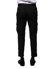 Dolce & Gabbana Black Cotton Formal Men Cropped Pants