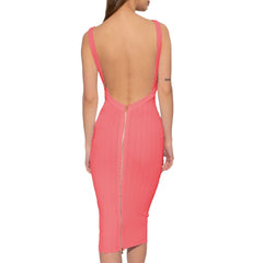 Balmain Pink Viscose Dress