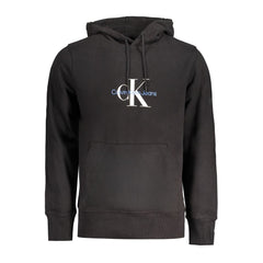 Calvin Klein Black Cotton Men Sweater Hoodie