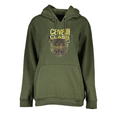 Cavalli Class Green Cotton Women Sweater