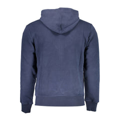 La Martina Blue Cotton Men's Hooded Sweater
