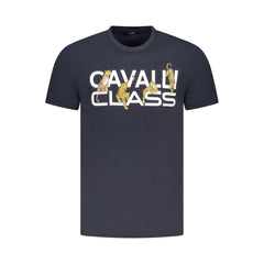 Cavalli Class Blue Cotton Men T-Shirt