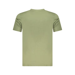Cavalli Class Green Cotton Men T-Shirt