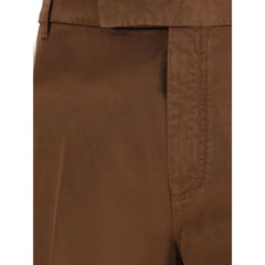 Thom Browne Brown Cotton Casual Pants