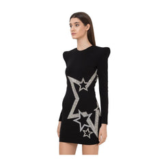 Balmain Black Viscose Dress
