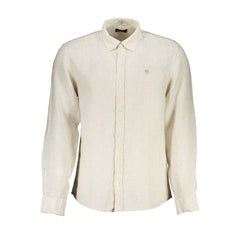 North Sails Beige Linen Mens Shirt