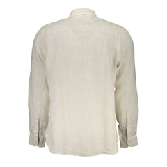 North Sails Beige Linen Mens Shirt